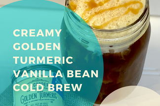 Creamy Golden Turmeric Vanilla Bean Cold Brew